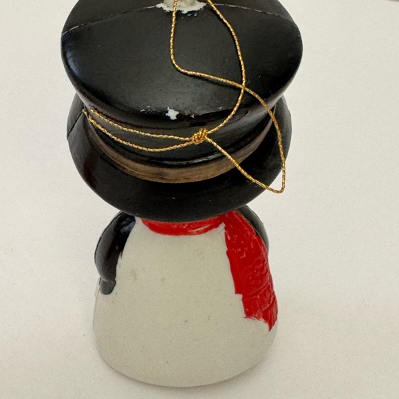 Vintage 60’s - 70’s Plastic Snowman & Mrs. Clause Ornaments - Picture 5 of 9